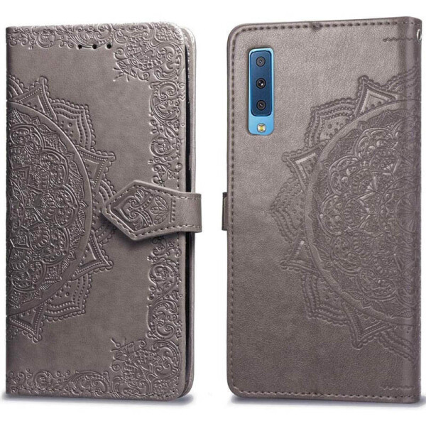 

Кожаный чехол (книжка) Art Case с визитницей для Samsung A750 Galaxy A7 (2018) Серый (107981)