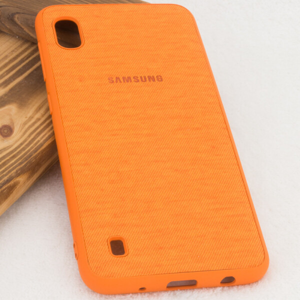 

TPU чехол Textile Logo для Samsung Galaxy A10 (A105F) Оранжевый (126104)