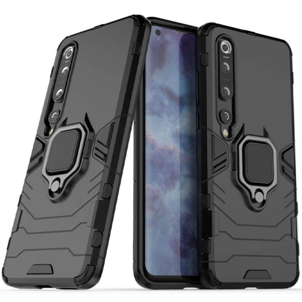 

Ударопрочный чехол Transformer Ring for Magnet для Xiaomi Mi 10 Pro Черный / Soul Black (132186)