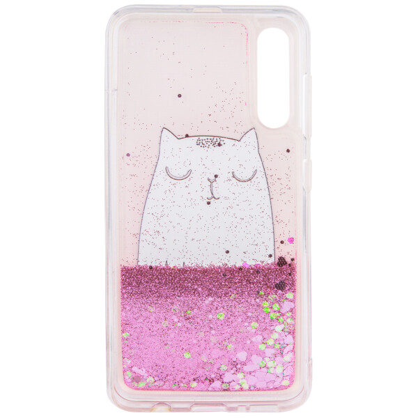 

TPU чехол с переливающимися блестками для Samsung Galaxy A50 (A505F) Котенок (105562)