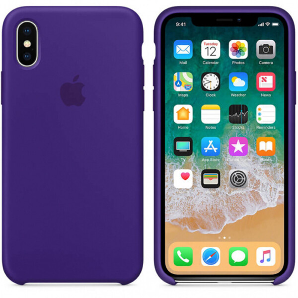 

Чехол Silicone case (AAA) для Apple iPhone XS (5.8") Темный фиолетовый / Ultra Violet (101005)