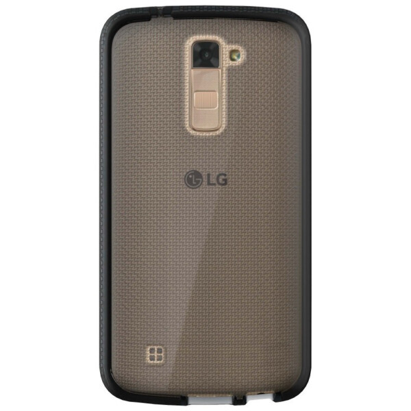 

Противоударный чехол силиконовый прозрачный Tech21 Evo Check для LG K10 2016 Smoke Black