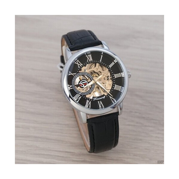 

Мужские наручные часы (8099 Black-Silver-Black) Forsining 42 мм