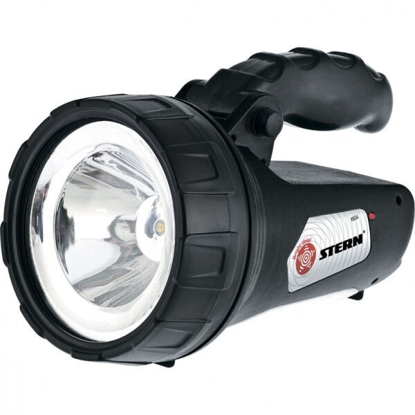 

Фонарь поисковый аккумуляторный 15LED + 25W галоген Stern 19х12,2х12,2 см Чеоный