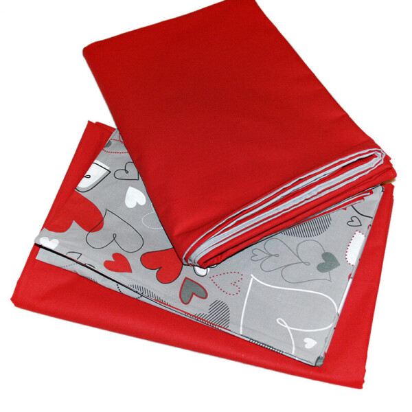 

Комплект постельного белья (9331) Time Textile 150x210 см Серый, Красный