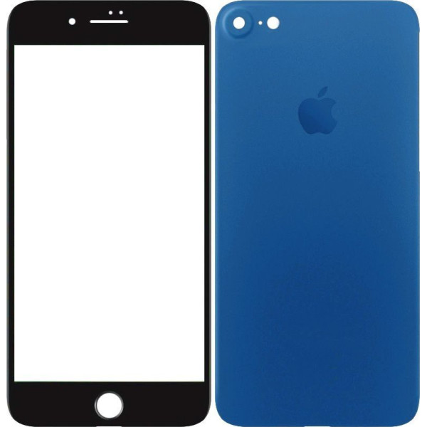 

Защитное стекло TOTO 2,5D Full cover Tempered Glass front and back iPhone 7 Blue