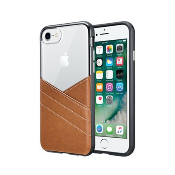

Чехол противоударный Milk and Honey для Iphone 7/8 Brown + Transparent