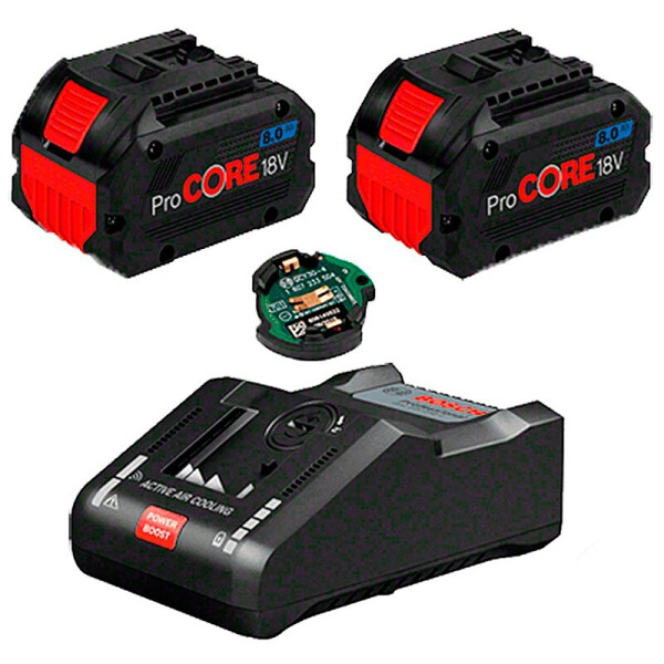 

2 аккумулятора ProCORE18V 8.0Ah + ЗУ GAL 18V-160 C + GCY 30-4 (1600A016GP)
