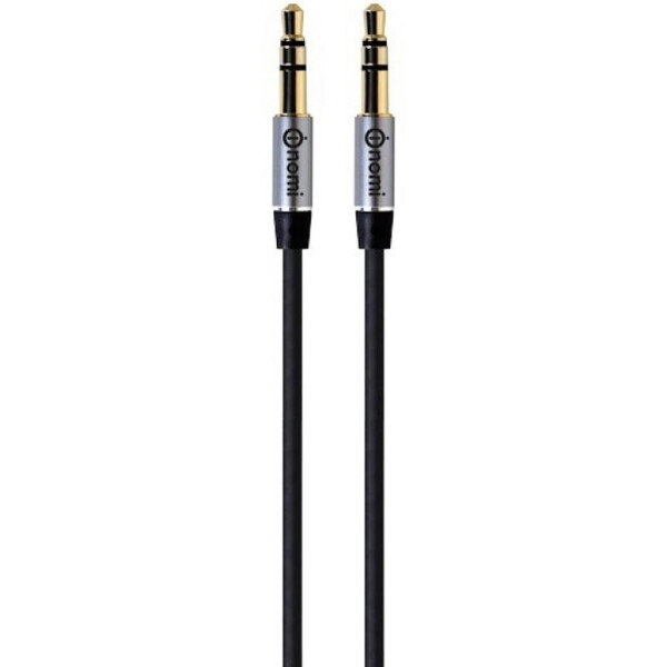 

Кабель мультимедийный Jack 3.5mm to Jack 3.5mm 1.0m black Nomi (181735)