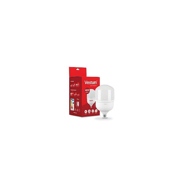 

Лампа светодиодная Vestum T160 60W 6500K 220V E27 (1214394449)