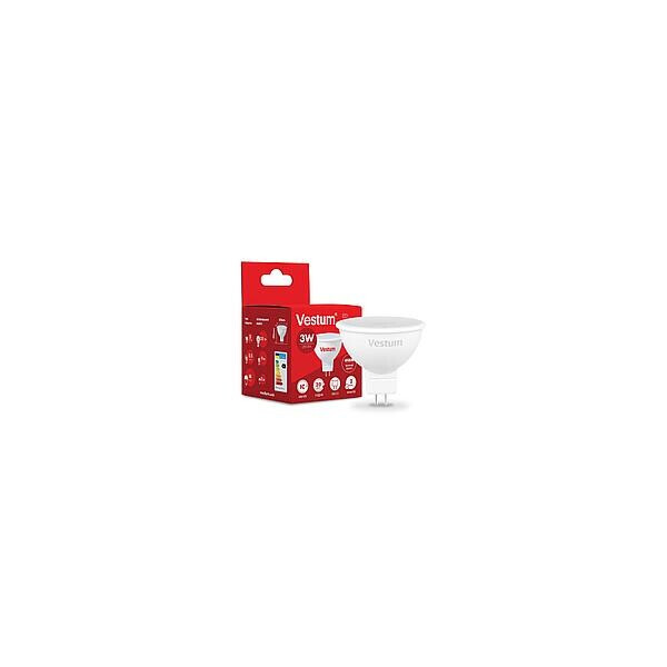 

Лампа светодиодная Vestum Mr16 3W 4100K 220V Gu5.3 (1214394380)