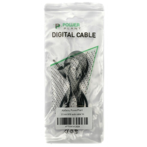 

Кабель мультимедийный Jack 3.5mm male to Jack 3.5mm male 1.0m PowerPlant (KD00AS1262)