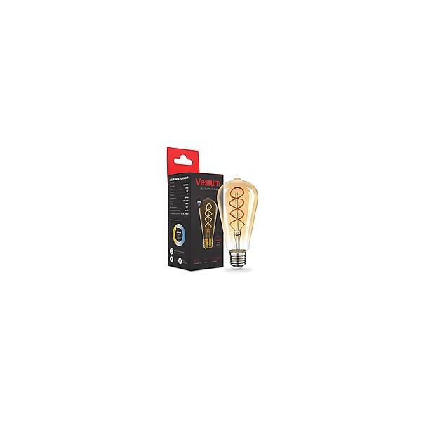 

Лампа филаментная Vestum винтаж Golden Twist St64 Е27 6Вт 220V 2500К (1214397624)