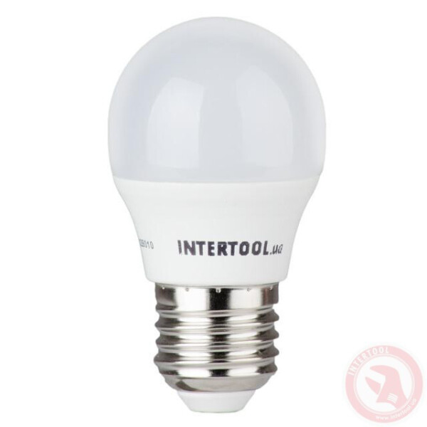 

Лампа светодиодная Intertool G45, E27, 5Вт, 150-300В, 4000K, 30000Ч, Ll-0112 (Ipt-734412281)