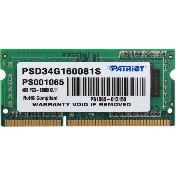 

Оперативная память PATRIOT PSD34G160081S