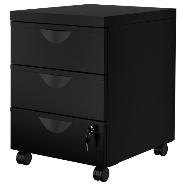 

IKEA ERIK (203.410.03) Комод на колесах/ 3 ящика, черный