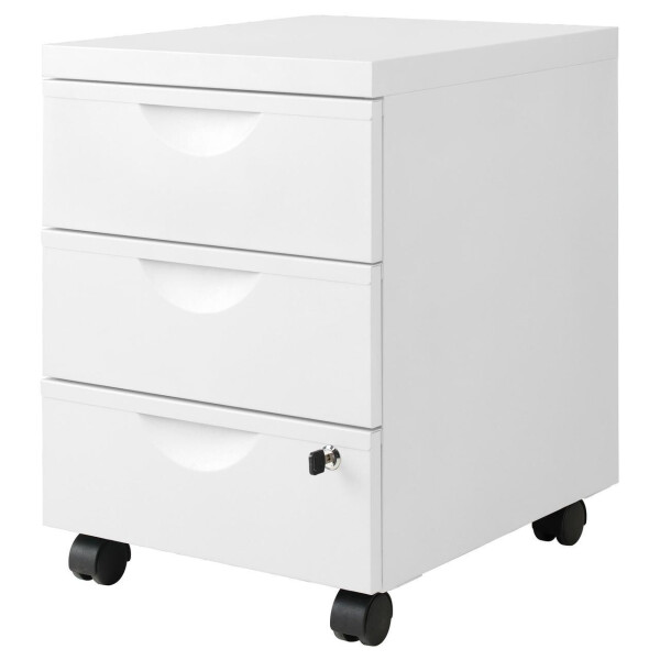 

IKEA ERIK (101.518.09) Комод на колесах/ 3 ящика, черный