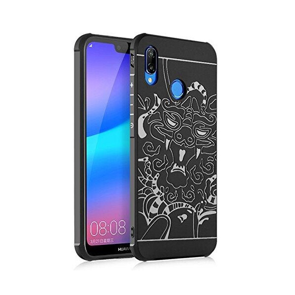 

TPU+PC чехол Черный дракон для Huawei P20 Lite