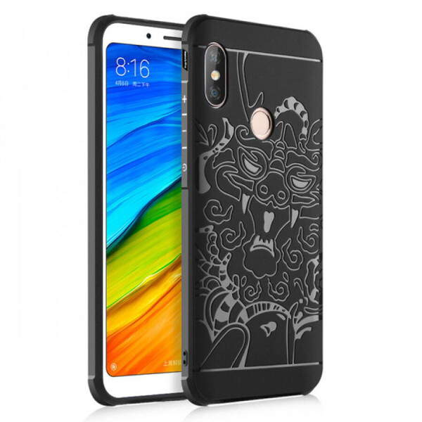 

TPU+PC чехол Черный дракон для Xiaomi Mi 6X / Mi A2