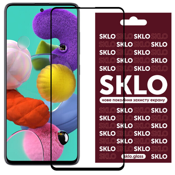 

Защитное стекло SKLO 3D (full glue) для Samsung Galaxy A51