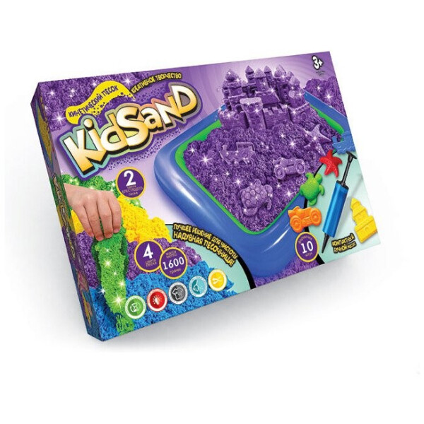 

Набор для творчества Danko Toys Кинетический песок KidSand 7450DT 1600г и песочница