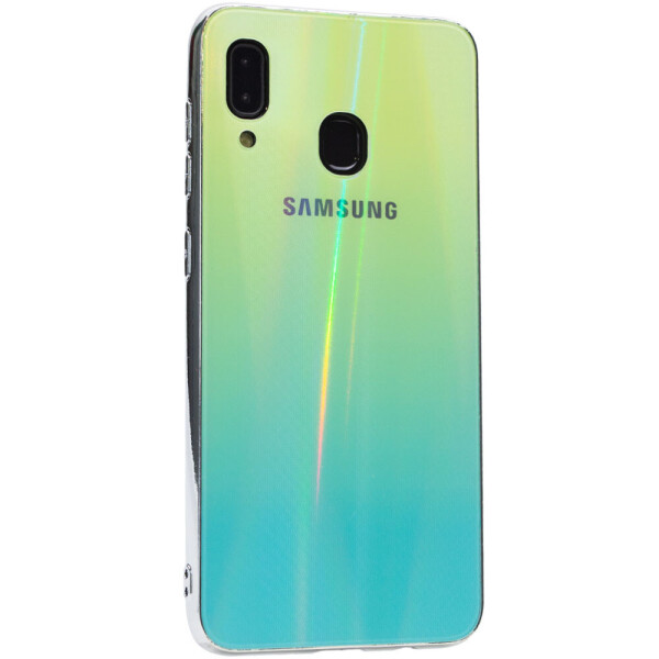 

TPU+Glass чехол Gradient Aurora с лого для Samsung Galaxy A20 / A30