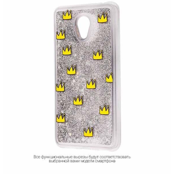 

TPU+PC чехол Liquid (glitter) для Samsung A530 Galaxy A8 (2018)