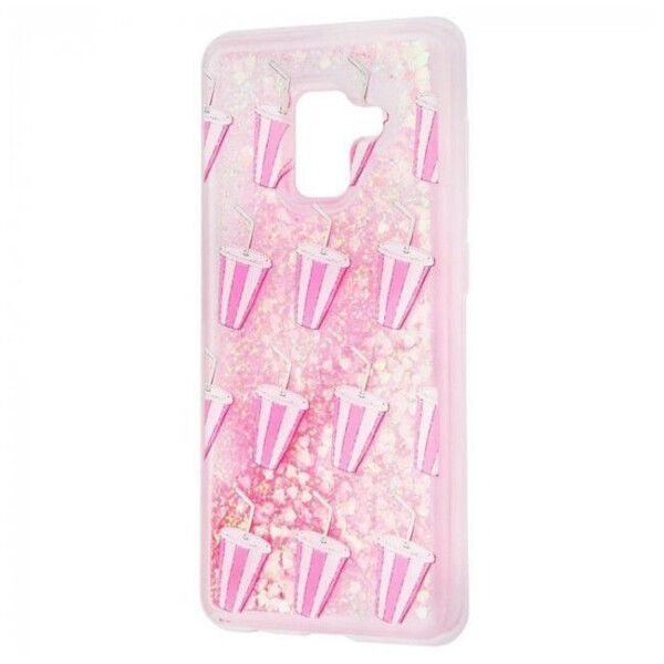 

TPU+PC чехол Liquid (glitter) для Samsung A730 Galaxy A8+ (2018)