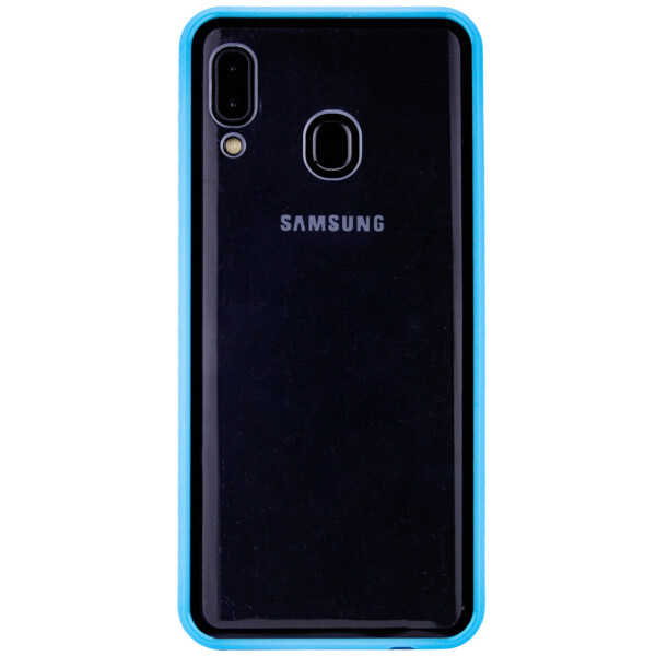 

Прозрачный TPU+PC чехол Epic с цветным бампером для Samsung Galaxy A20 / A30