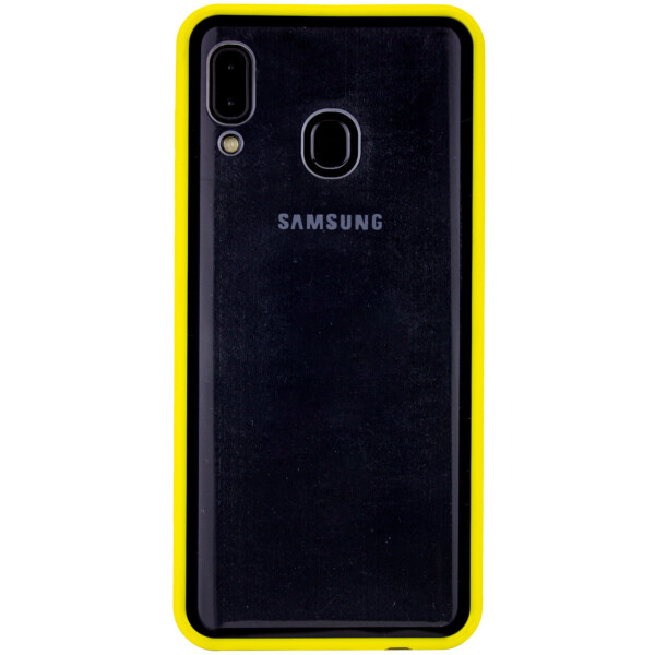 

Прозрачный TPU+PC чехол Epic с цветным бампером для Samsung Galaxy A20 / A30