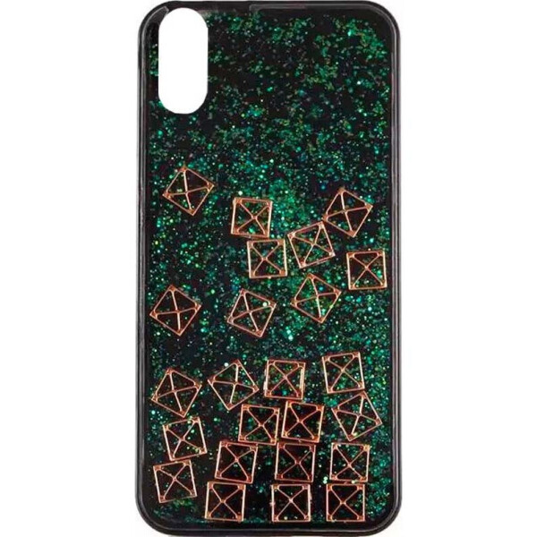 

TPU+PC чехол Liquid (glitter) для Apple iPhone X (5.8") / XS (5.8")