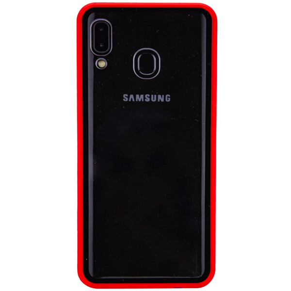

Прозрачный TPU+PC чехол Epic с цветным бампером для Samsung Galaxy A20 / A30