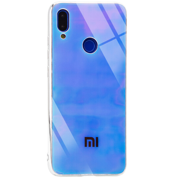

TPU+Glass чехол Gradient Rainbow с лого для Xiaomi Redmi 7