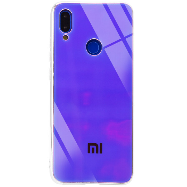 

TPU+Glass чехол Gradient Rainbow с лого для Xiaomi Redmi 7