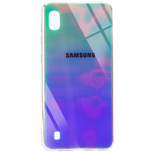 

TPU+Glass чехол Gradient Rainbow с лого для Samsung Galaxy A10 (A105F)