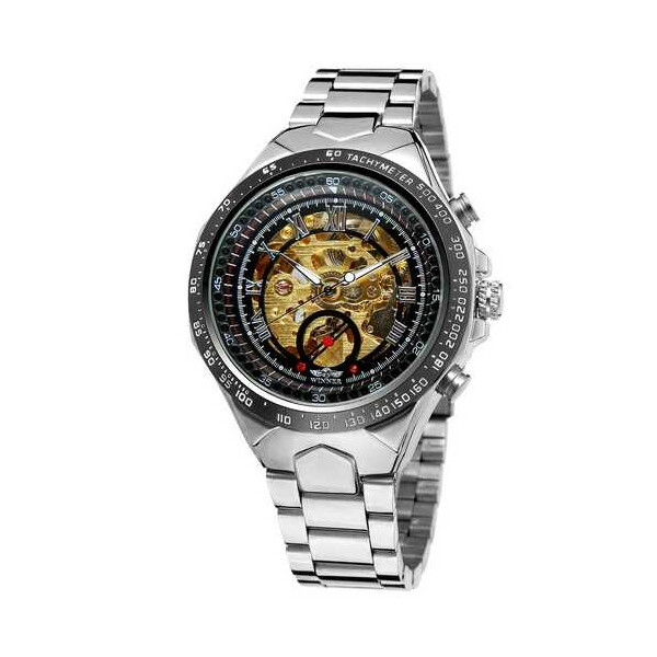 

Часы Winner 8067 Silver-Black-Gold Red