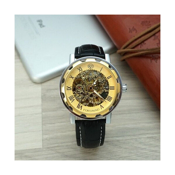 

Часы Forsining 8008 Black-Silver-Gold