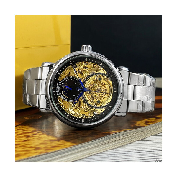 

Часы Forsining 8177 Silver-Gold