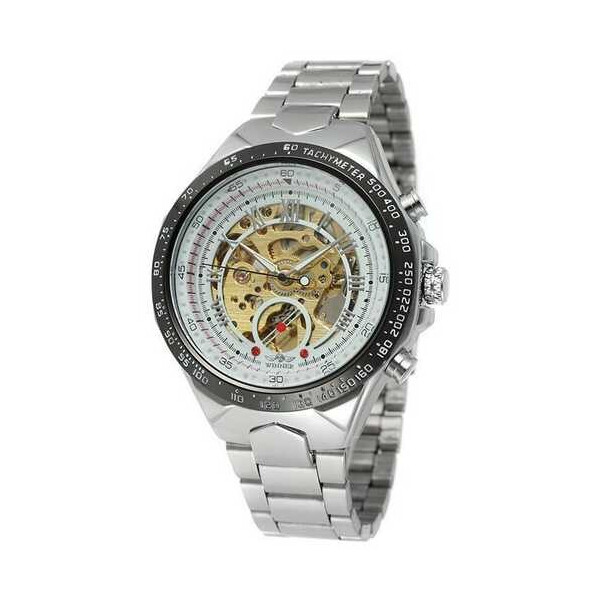 

Часы Winner 8067 Silver-Black-Gold Cristal