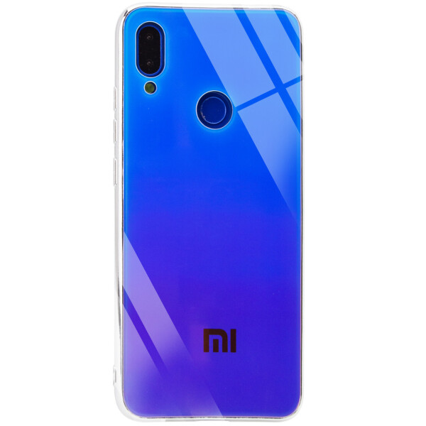 

TPU+Glass чехол Gradient Rainbow с лого для Xiaomi Redmi Note 7 / Note 7 Pro / Note 7s