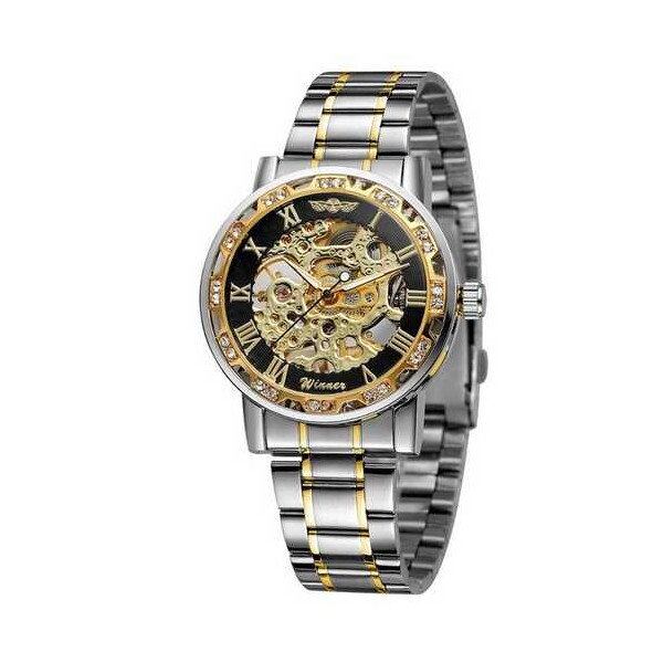 

Часы Winner 8012 Diamonds Automatic Silver-Black-Gold