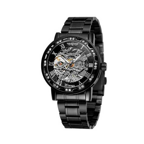 

Часы Winner 8012B Diamonds Automatic Black-Silver
