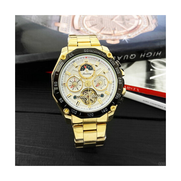 

Часы Forsining 6913 Gold-Black-White