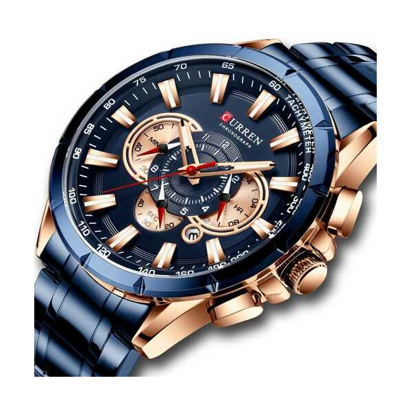 

Часы Curren 8363 Blue-Cuprum
