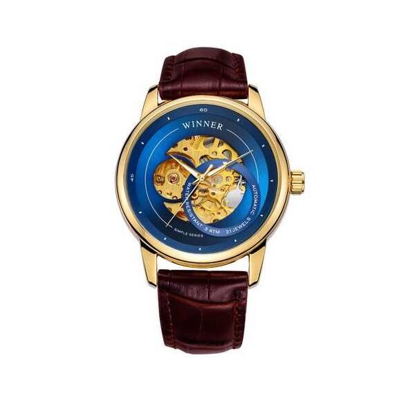 

Часы Winner 339 Gold-Blue-Brown