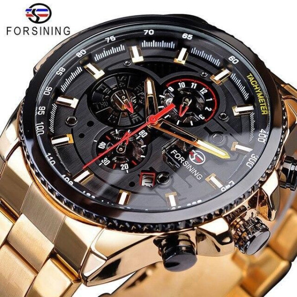 

Часы Forsining 6909 Gold-Black