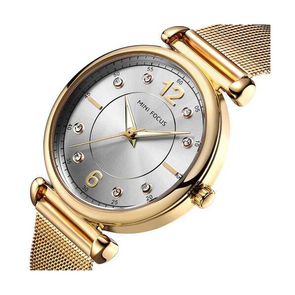 Часы Mini Focus MF0177L.01 Gold-Silver Diamonds