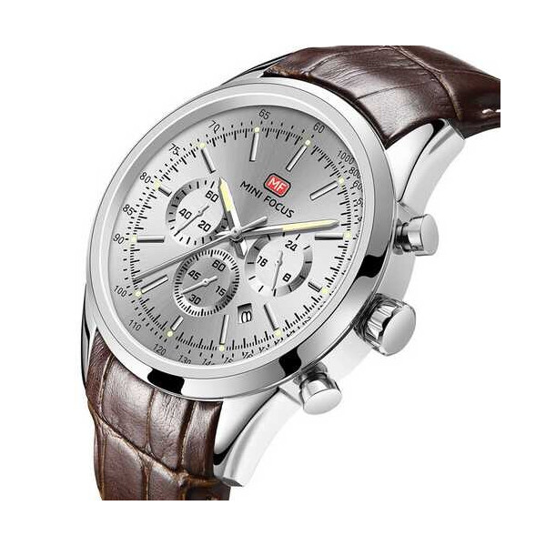 Часы Mini Focus MF0116G.02 Silver-Brown