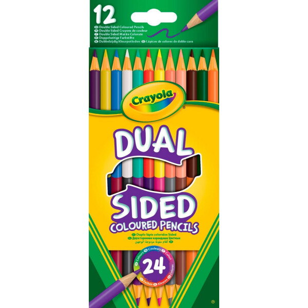 

Цветные двухсторонние карандаши Crayola Dual Sided 12 шт (68-6100)