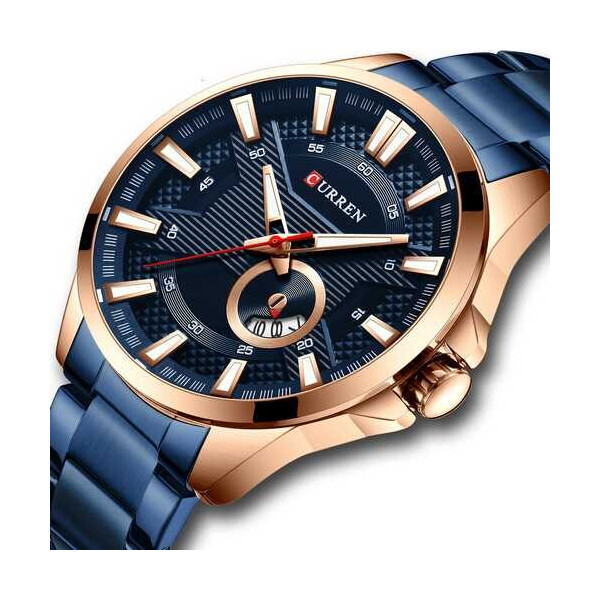 

Часы Curren 8372 Blue-Cuprum
